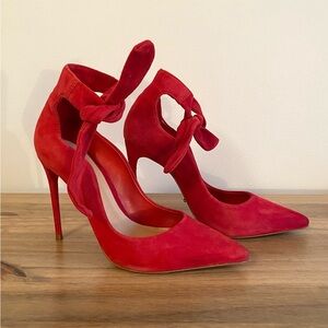 SCHUTZ Red Suede Pumps, size 37